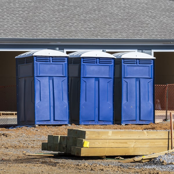 what is the maximum capacity for a single portable restroom in Rutherford